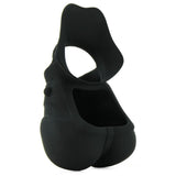 Rock Hard Ball Banger Silicone Ring in Black