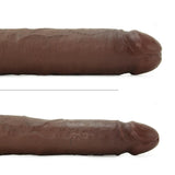 King Cock 16" Tapered Double Dildo in Brown