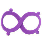 Infinity Silicone Cock Ring in Purple