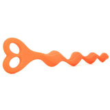 Bum Buddies Silicone Swirl Anal Beads in Orange