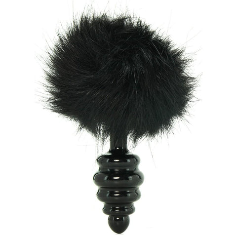 Frisky Bumble Bunny Faux Fur Tail Plug in Black