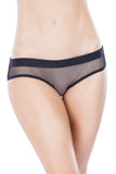 Backless Black Fishnet Hipster Panty in OS