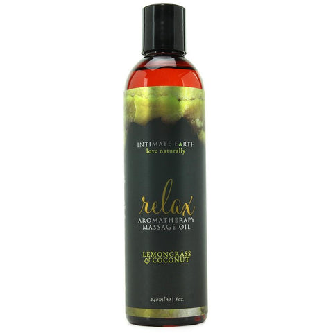 Relax Lemongrass & Coconut Massage Oil in 8oz/240 ml