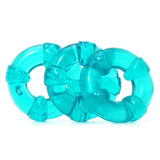 U.Ring Cock Ring 3 Pack in Aqua