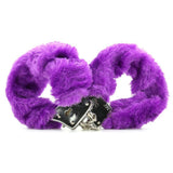 Neon Furry Cuffs in Purple