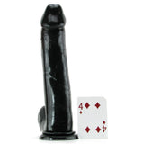 Basix 12 Inch Suction Base Dildo in Black
