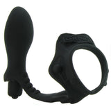 Rock Hard Ass-Gasm Silicone Cock Ring in Black