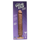 The Realistic Vibrating 12 Inch UR3 Cock in Brown