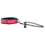 Sinful Collar with Leash in Pink