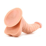 Real Skin Whoppers 8 Inch Dildo in Flesh