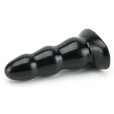 Triple Ripple Medium Butt Plug in Black