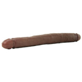 King Cock 16" Tapered Double Dildo in Brown