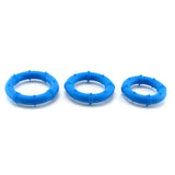 Posh Silicone Love Rings in Blue