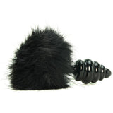 Frisky Bumble Bunny Faux Fur Tail Plug in Black
