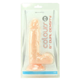 Colours 2X 6" Dual Density Dildo in White