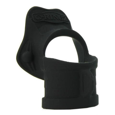 Rock Hard Silicone Ring & Ball Stretcher in Black