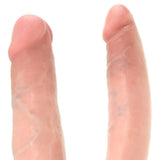 King Cock Medium Double Trouble Dildo in Flesh