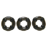 U.Ring Cock Ring 3 Pack in Black