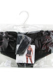 Wet Look Garter Shorts in M
