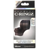 Mr. Big Cock Silicone Cock Ring & Ball Stretcher in Black