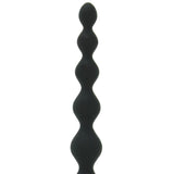 Perles D'Lux Silicone Pleasure Beads Long in Black