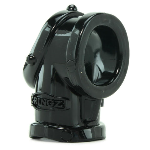 Cock Pipe with Ball-Stretcher in Black