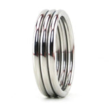 Echo Stainless Steel Triple Cock Ring 1.75 Inch