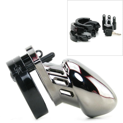 CB-6000S Male Chastity Device Chrome in 2 1/2 Inch