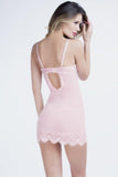 Eyelash Lace Babydoll & G-String in S