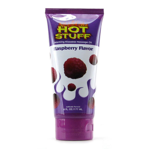 Hott Stuff Warming Massage Oil 6oz/117mL in Raspberry