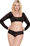 Party Girl Crop Top, Boy Short & Leg Warmer Set in OSXL