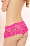 Hot Pink Lace Boyshort in L