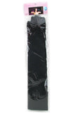 Black Satin Opera Gloves in OS