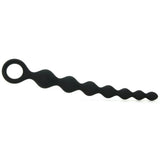 Perles D'Lux Silicone Pleasure Beads Long in Black