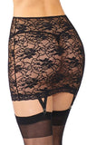 Stretch Lace Garter Skirt in OS