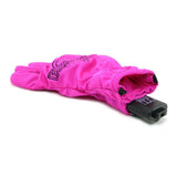 Five Finger Pink Waterproof Massage Glove S-M in Left