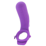 Ride N' Glide Silicone Couples Cock Ring in Purple