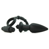 Viaticus Vibrating Cock Ring with Anal Vibe Plug