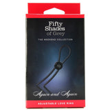 Again and Again Adjustable Love Ring in Grey