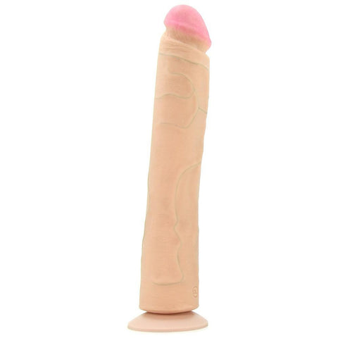 The Realistic 12 Inch UR3 Vac-U-Lock Cock in White