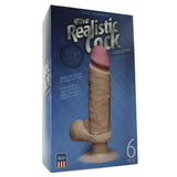 The Realistic 6 Inch Vibrating UR3 Cock in White