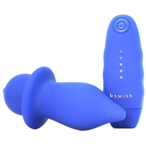 Bfilled Classic Unleashed Vibrating Plug in Cobalt