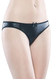 Wet Look Crotchless Panty in OSXL