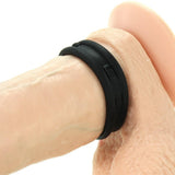 Max-Width Silicone Cock Rings in Black