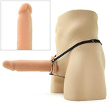 9 Inch Silicone Hollow Extension in Flesh