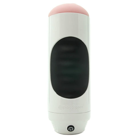 Mega Grip Squeezable Vibrating Pussy Stroker in White