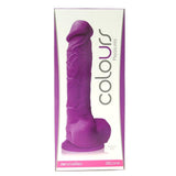 Large Silicone Colours Dildo in Purple