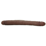 King Cock 16" Tapered Double Dildo in Brown