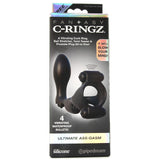 Ultimate Ass-Gasm Silicone Cock Ring in Black