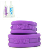 Max-Width Silicone Cock Rings in Purple